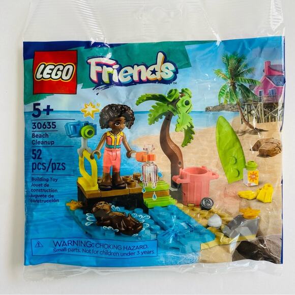 Lego | Friends Beach Clean Up NWT 52 Pieces Set 30635 - Picture 1 of 3